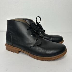 Bogs Women's Pearl Chukka Leather Ankle Boots US 9.5 EU 40 Waterproof Black